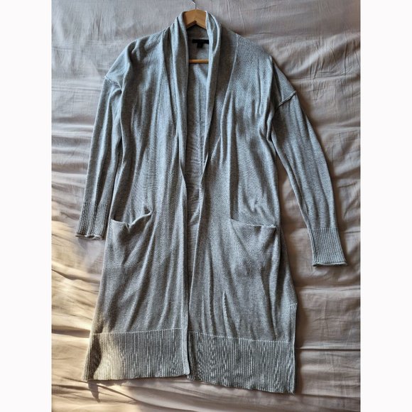 J. Crew Grey Lightweight Long Cardigan (XXS) - Picture 4 of 10